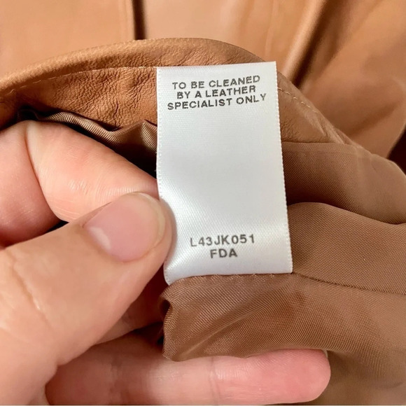 Cabela's Y2K Brown  Leather Button Up Blazer Jacket - Picture 6 of 8